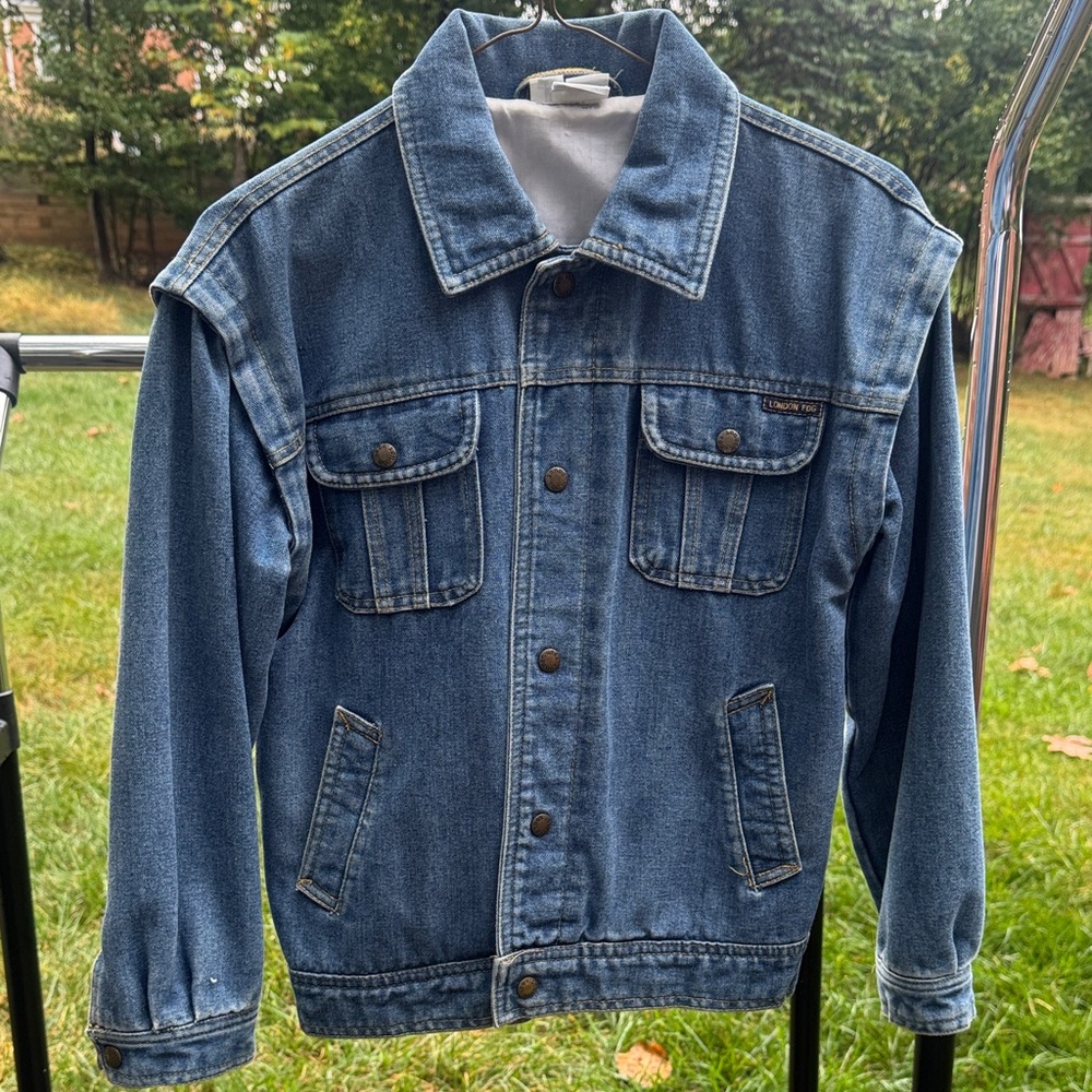 London Fog Dark Blue Denim Jacket